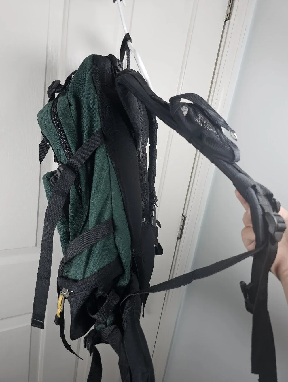 Vintage Vtg The North Face Internal Frame Hiking Backpack Green